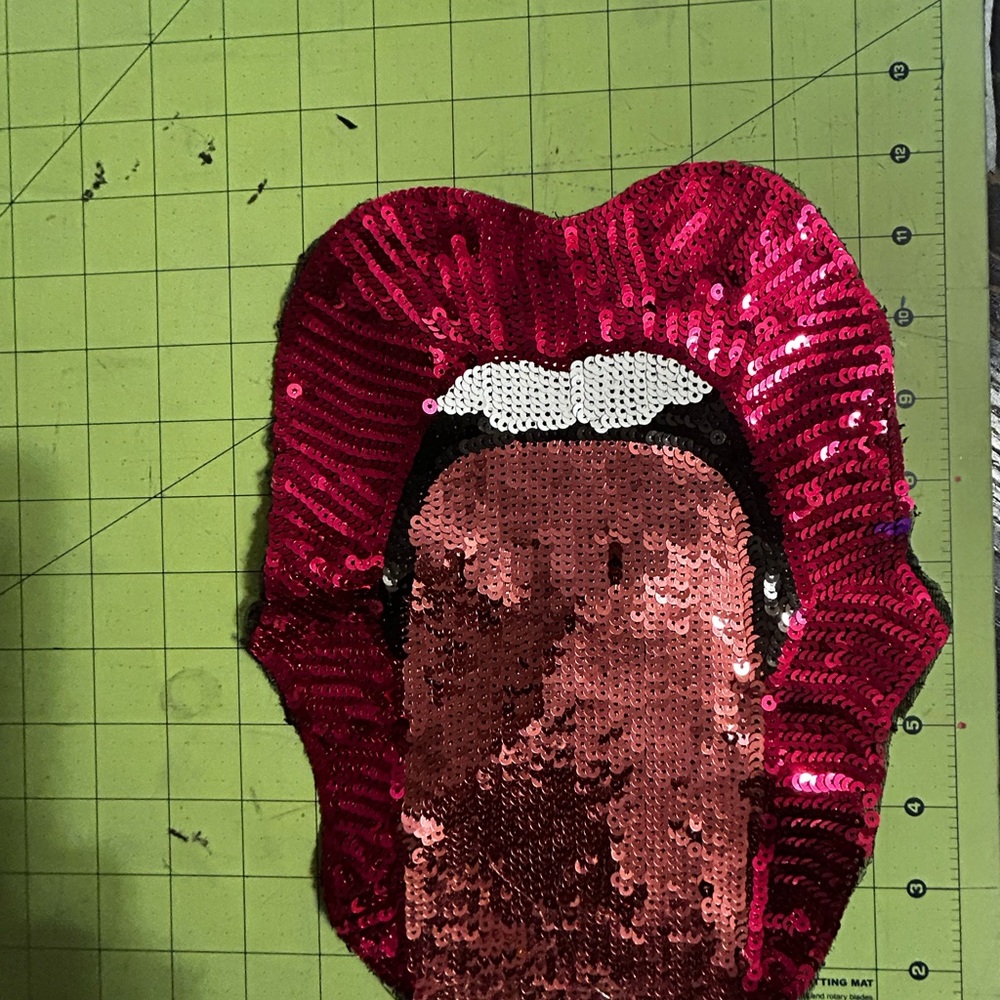 Sequin Lips Patch